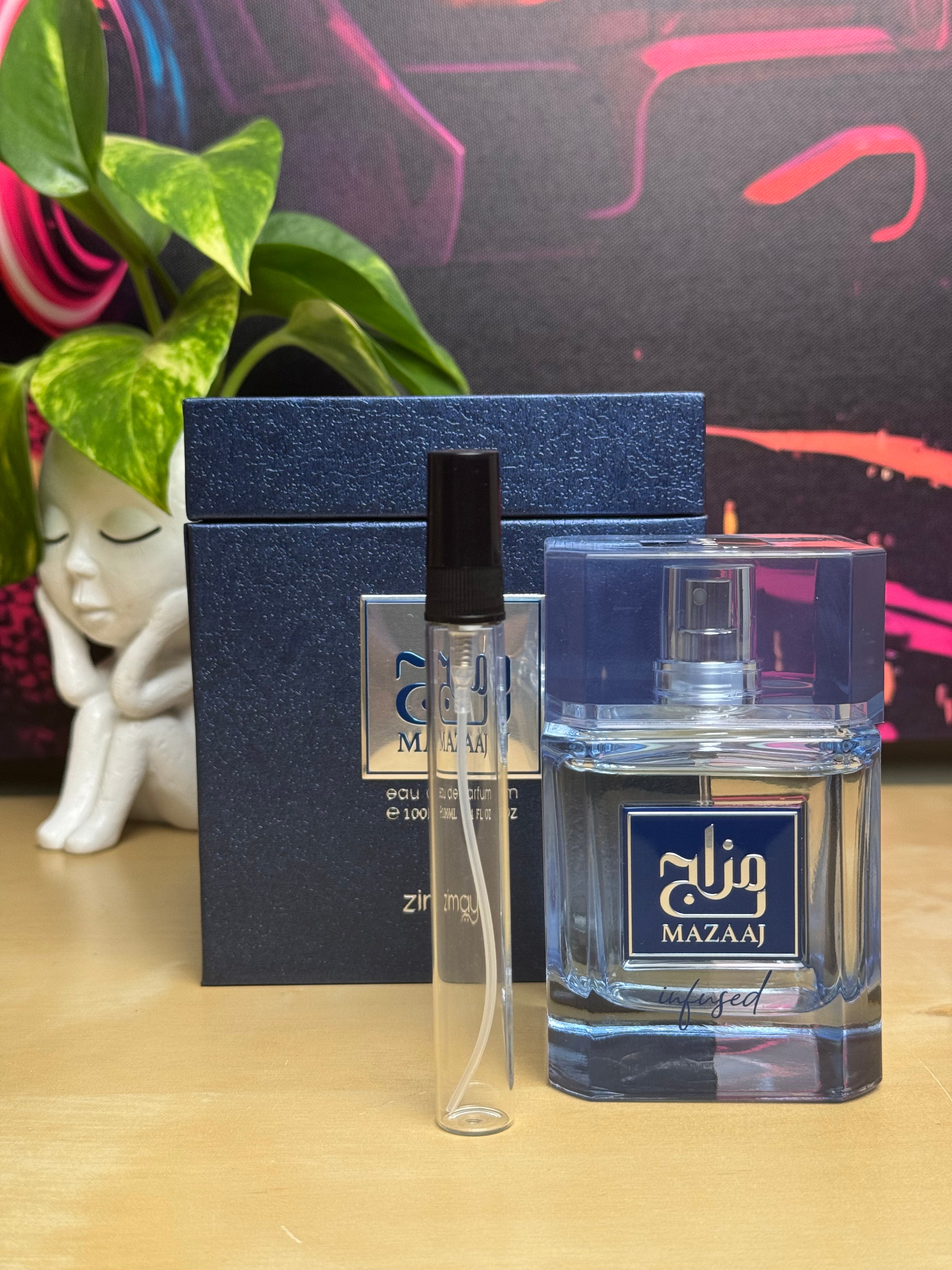 Zimaya Mazaaj Infused 10ml in a High Quality atomiser