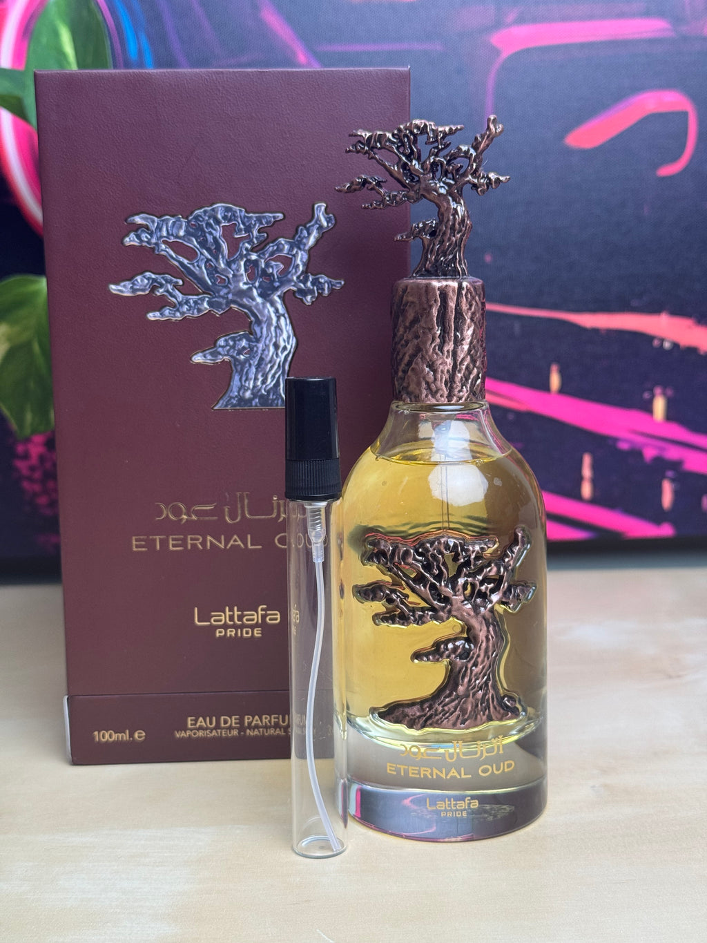 Lattafa Eternal Oud 10ml in a High Quality Atomiser