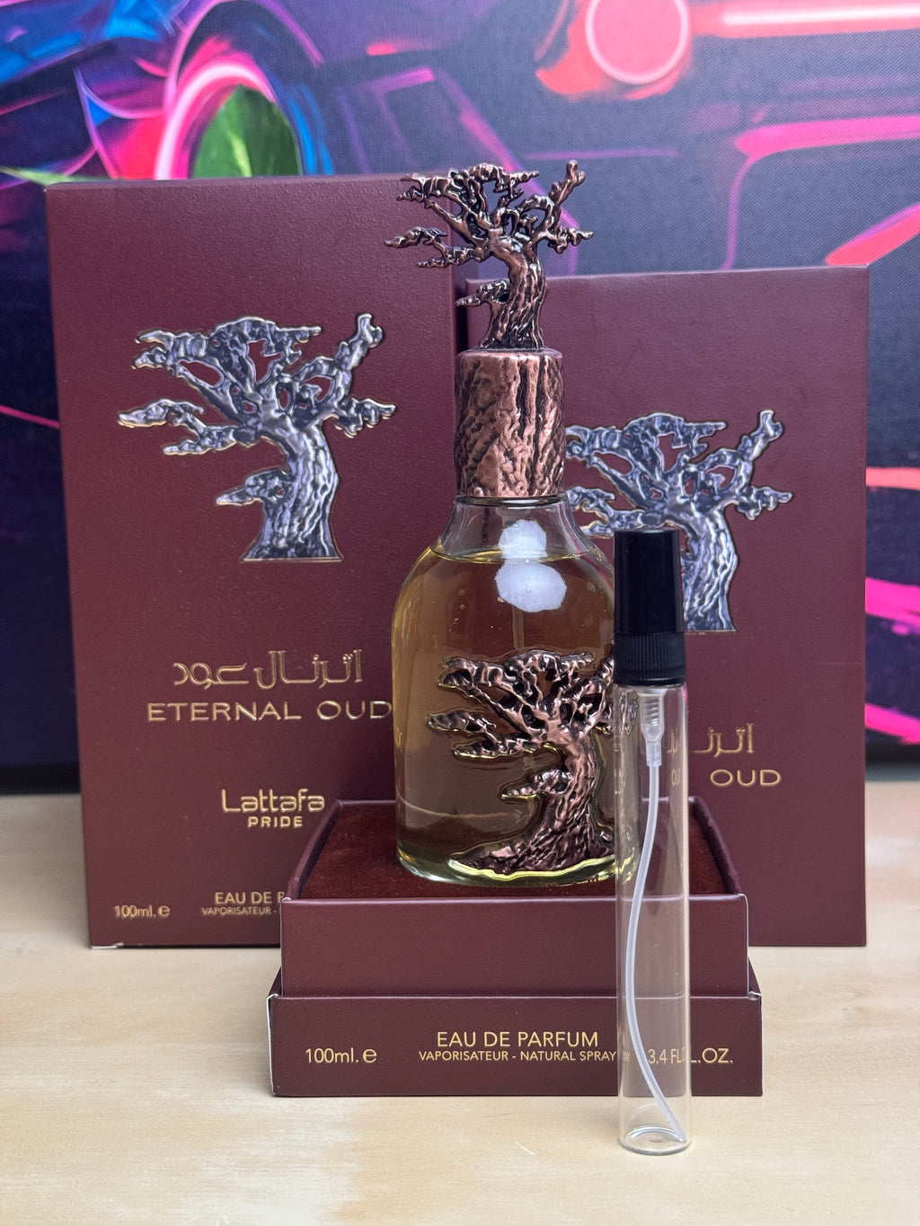 Lattafa Eternal Oud 10ml in a High Quality Atomiser