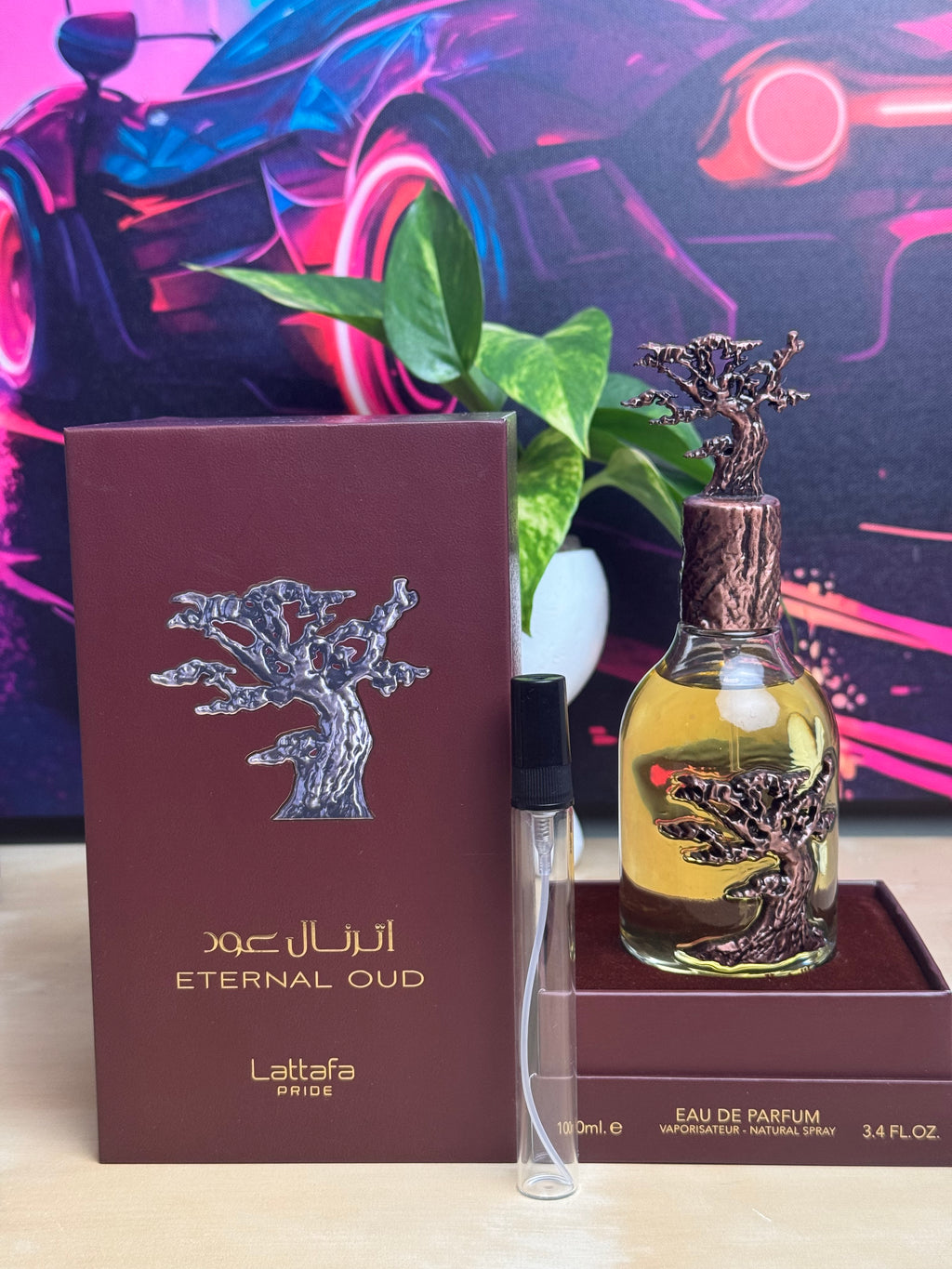 Lattafa Eternal Oud 10ml in a High Quality Atomiser