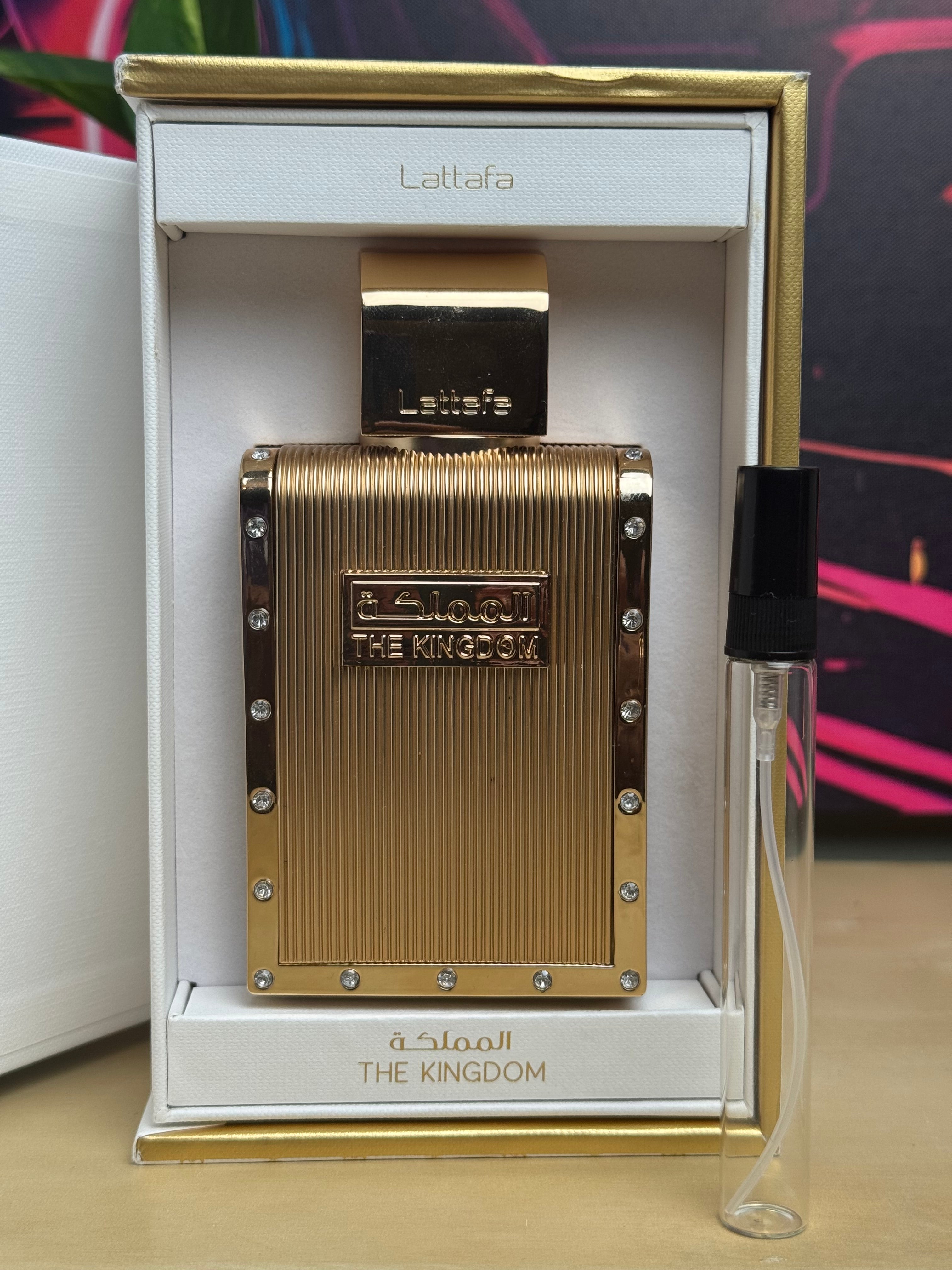 Lattafa The Kingdom10ml in a high Quality Atomiser