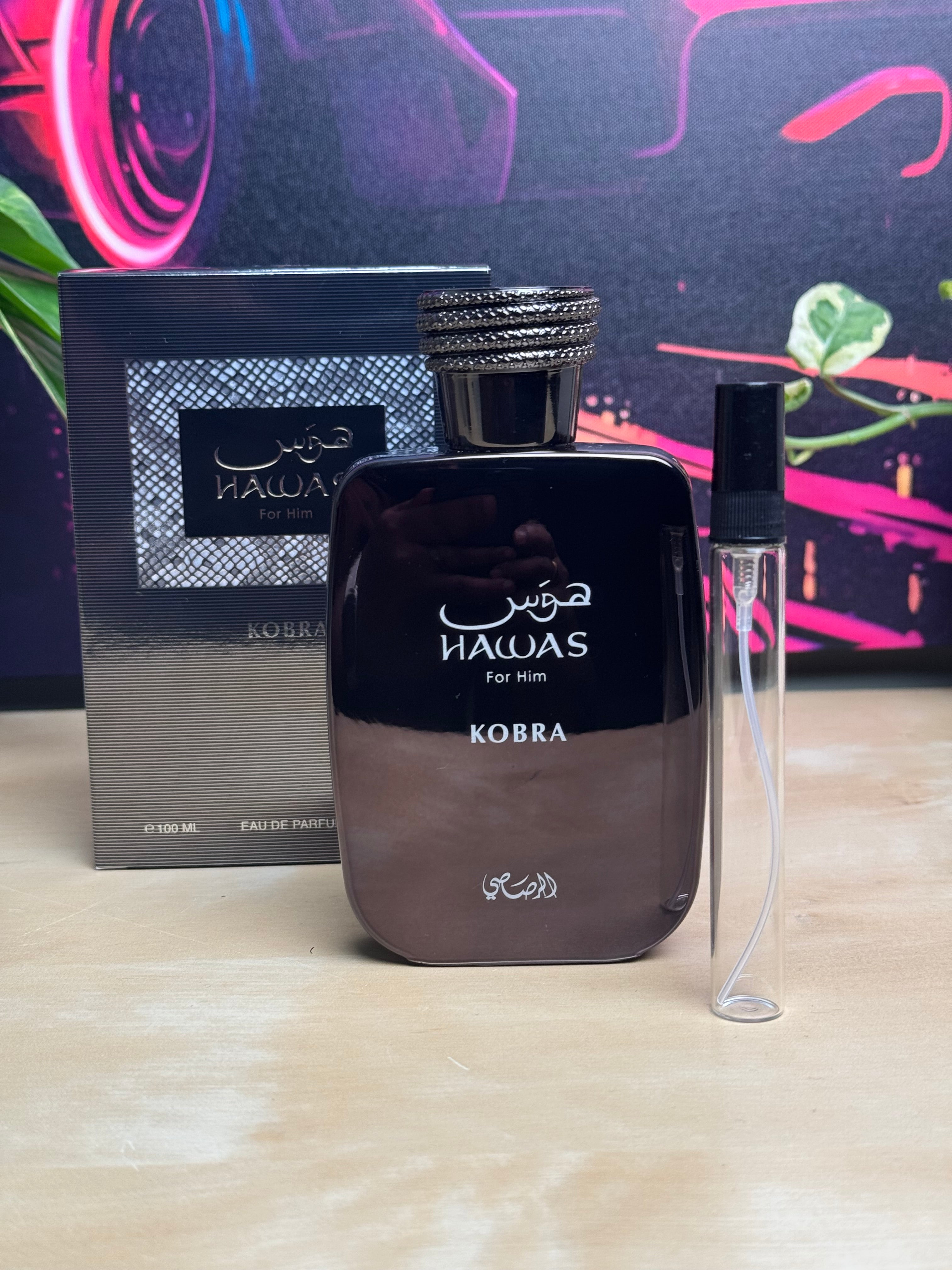 RASASI HAWAS KOBRA 10ml Decant in a high quality atomiser